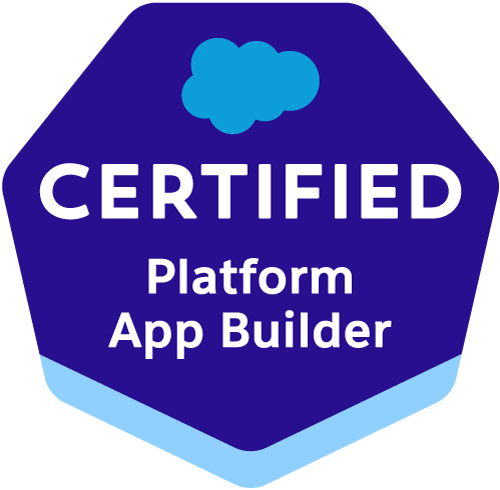 Salesforce Certified Platform App Builder badge