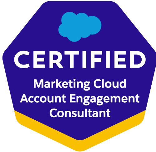 Salesforce Certified Marketing Cloud Account Engagement Consultant badge