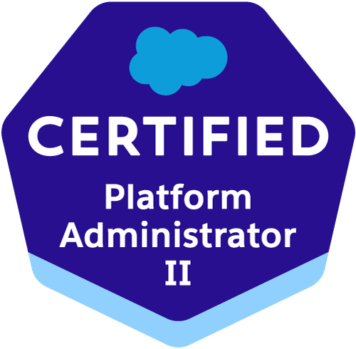 Salesforce Certified Platform Administrator II badge